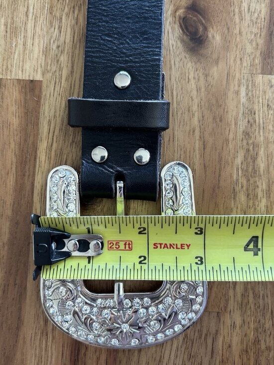 Nocona Leather Belt Women’s XL Concho Rhinestone Rodeo Cowgirl Western Boho - Picture 5 of 16